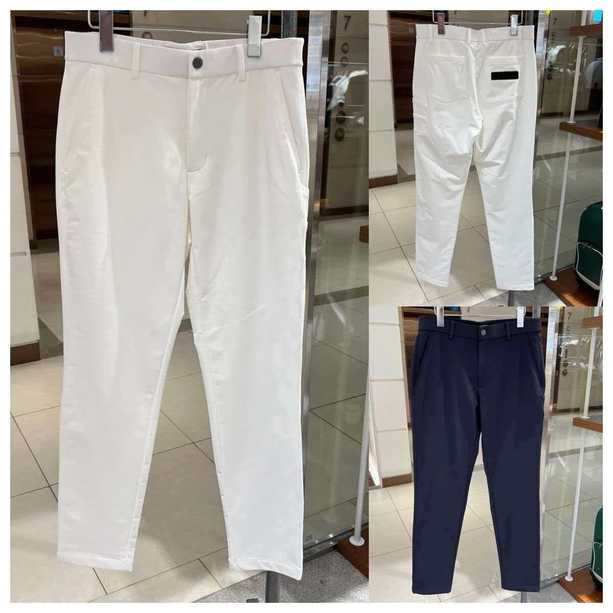 Summer 2026 Korean Style Chic Men's Golf Straight Pants Breathable Cotton Material Comfortable Stretchy Golf Course And Summer V