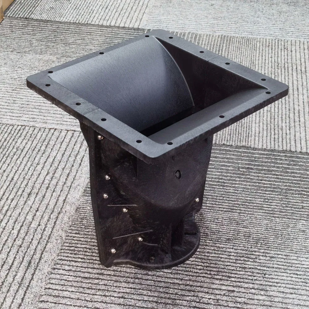 1,4"/2" Vierkant-Wellenleiterhorn 256x256x276mm 4-Bolzen-Montage Fiberglas für Line-Array HF-Kompressionstreiber-Ersatz – Detail 10