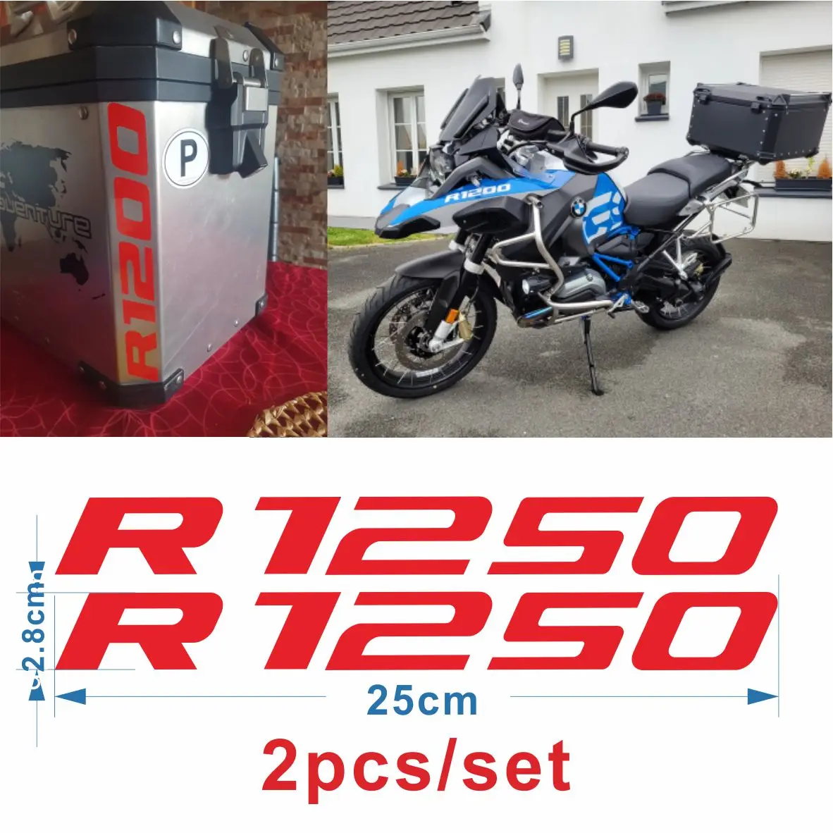 BMW için R1200 R1250 GS general general amaçlı motosiklet su geçirmez yansıtıcı sticker Waterbird modifikasyonu