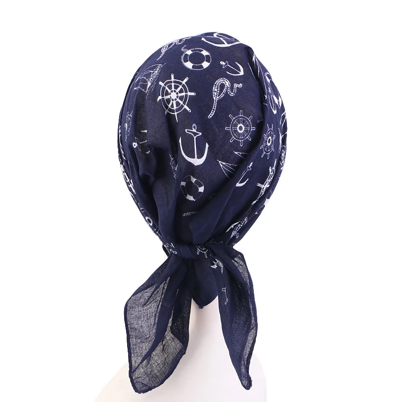 Bandana Paisley Print Turban Cap Tied Headwrap Women Baseball Cap Casual Adjustable Sun Visor Hat