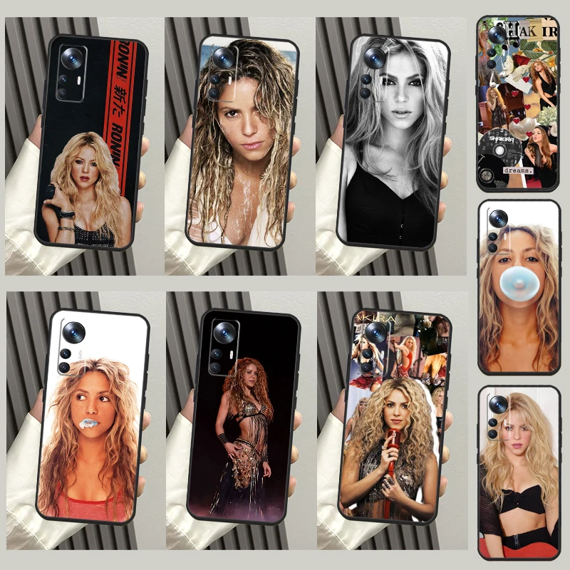가수 샤키라 휴대폰 케이스, 샤오미 12T 프로 11T 12 13 라이트 커버, POCO F5 X5 X3 프로 M5 F3 F4 X4 GT용