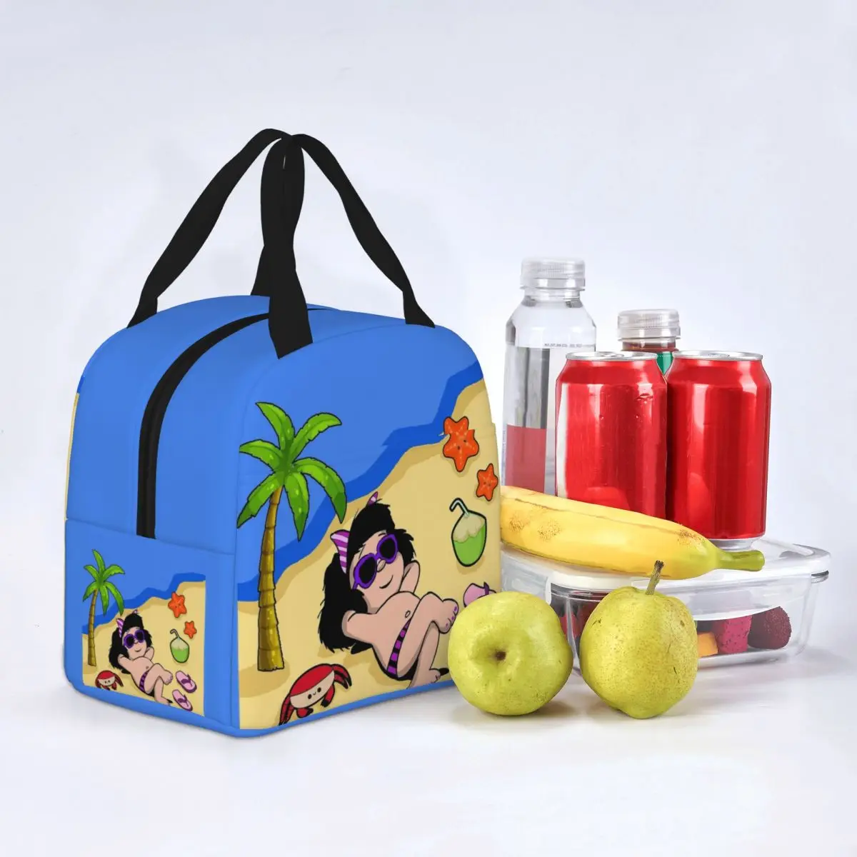 Relax Mafalda Insulated Lunch Bags Cooler Bag Meal Container Portable Tote Lunch Box Food Storage Bags Office Picnic