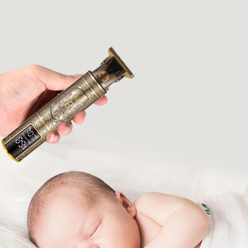 ZqZq-cortadora de pelo para hombre, máquina para cortar el pelo, recargable, para barbero