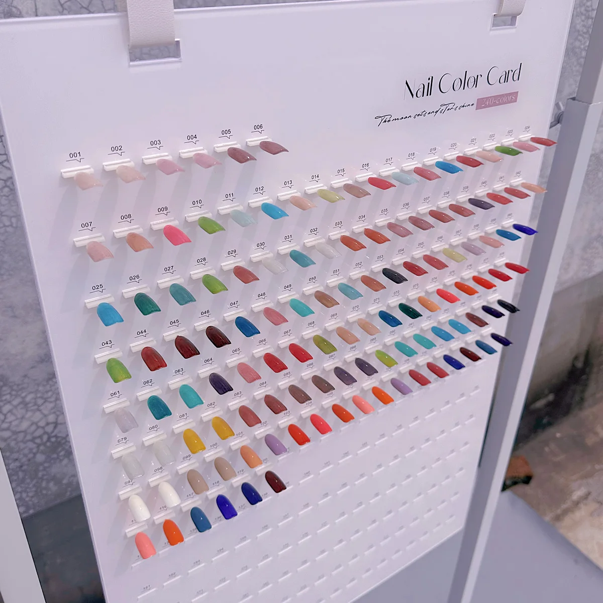 เจลทาเล็บขายดี พร้อมแผ่นตัวอย่างสีเล็บแบบถอดได้ สำหรับเปรียบเทียบลายเล็บอะคริลิคแบบใหม่