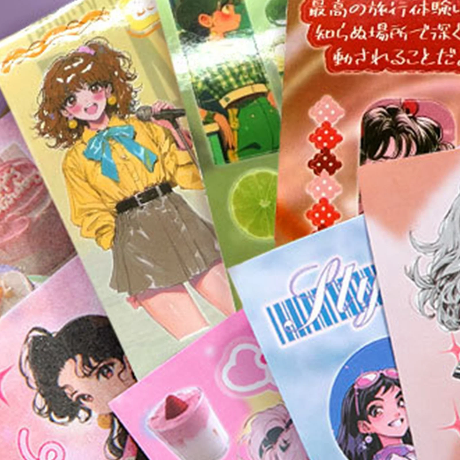 Japanese Anime Girly Stickers Girly Decorative Label Stationery Sticker for Scrapbooking Journals Art Projects