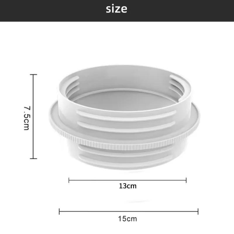 13/15cm Exhaust Duct Pipe Adapter Hose Interface Mobile Air Conditioner Window Seal Vent Connector Air Conditioning Accessories