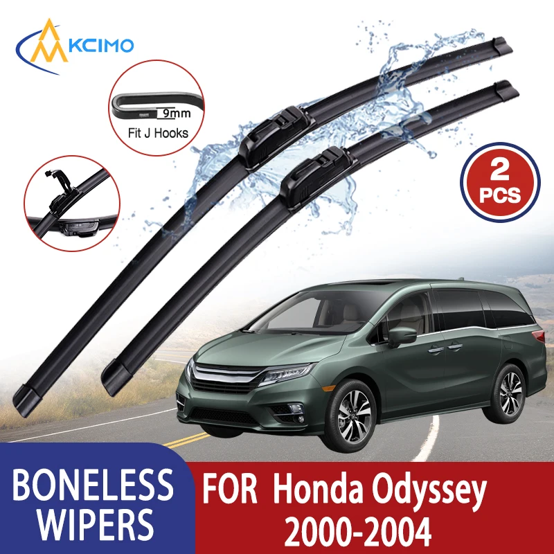 

Kcimo For Honda Odyssey 2000-2004 Car Wiper U-type Soft Rubber Boneless Wiper HD Quiet Durable Automotive Wiper 24"+24"