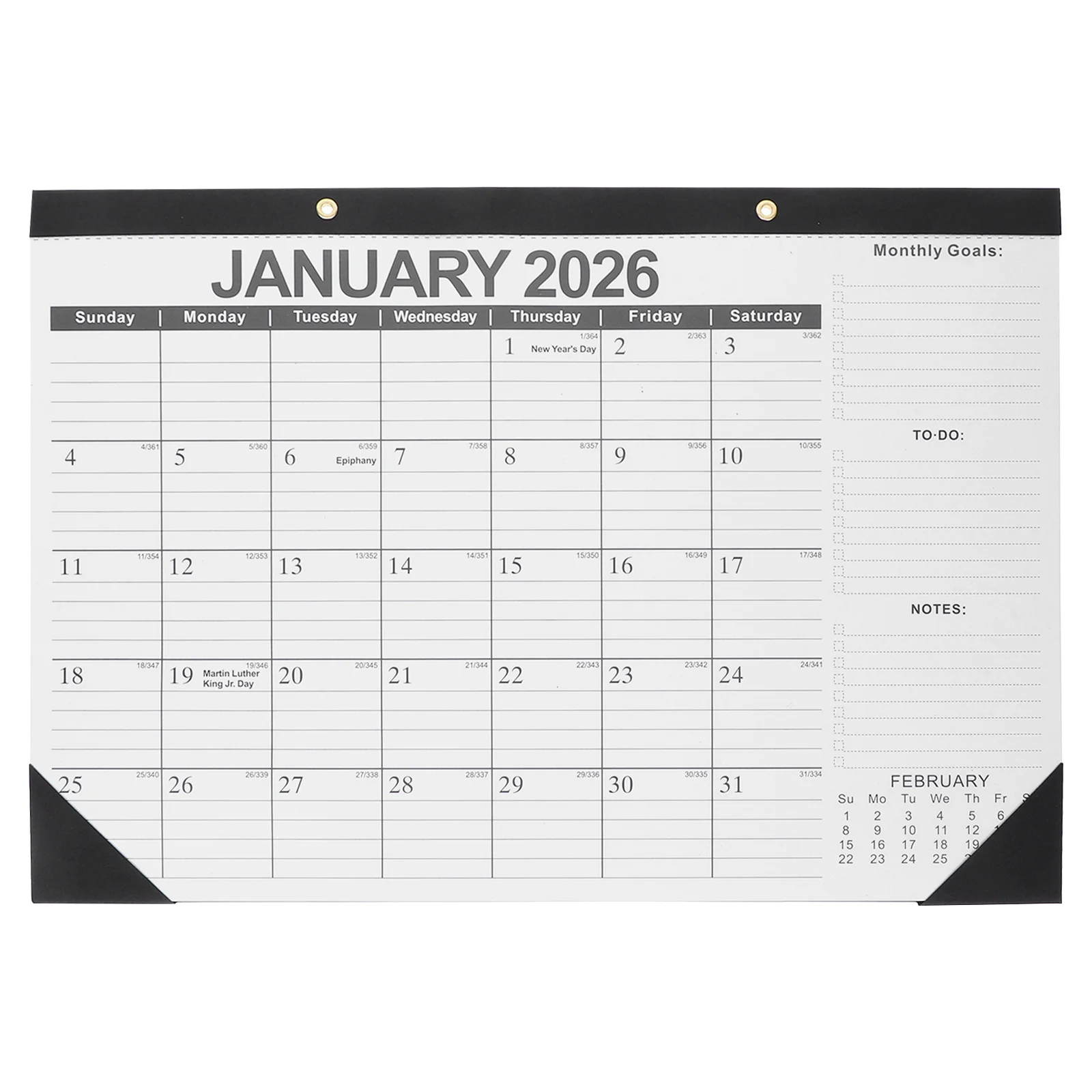 

18 Months Large Date Display Wall Calendar 2026-2027 Vertical Monthly Planner For Office Home Family Scheduling Organizing Paper