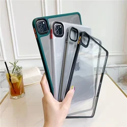 For Apple iPad Air 4 5 Pro 10.2 11 12.9 13 MINI 6 7 8 9 10 Clear Transparent Coque Case Sleeve Silicone Shockproof Hard Cover