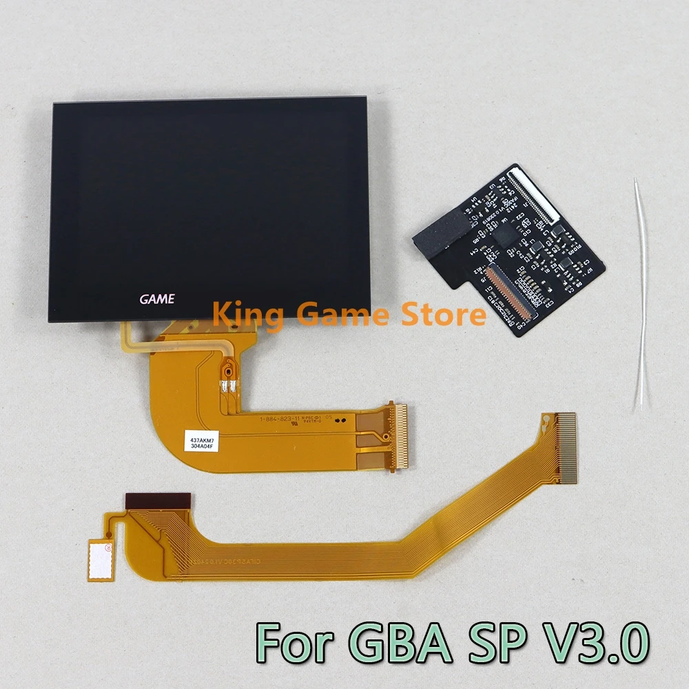 

1set V3.0 Highlight IPS LCD Screen Replacement For Nintend Game Boy Advance GBA SP Repair Parts