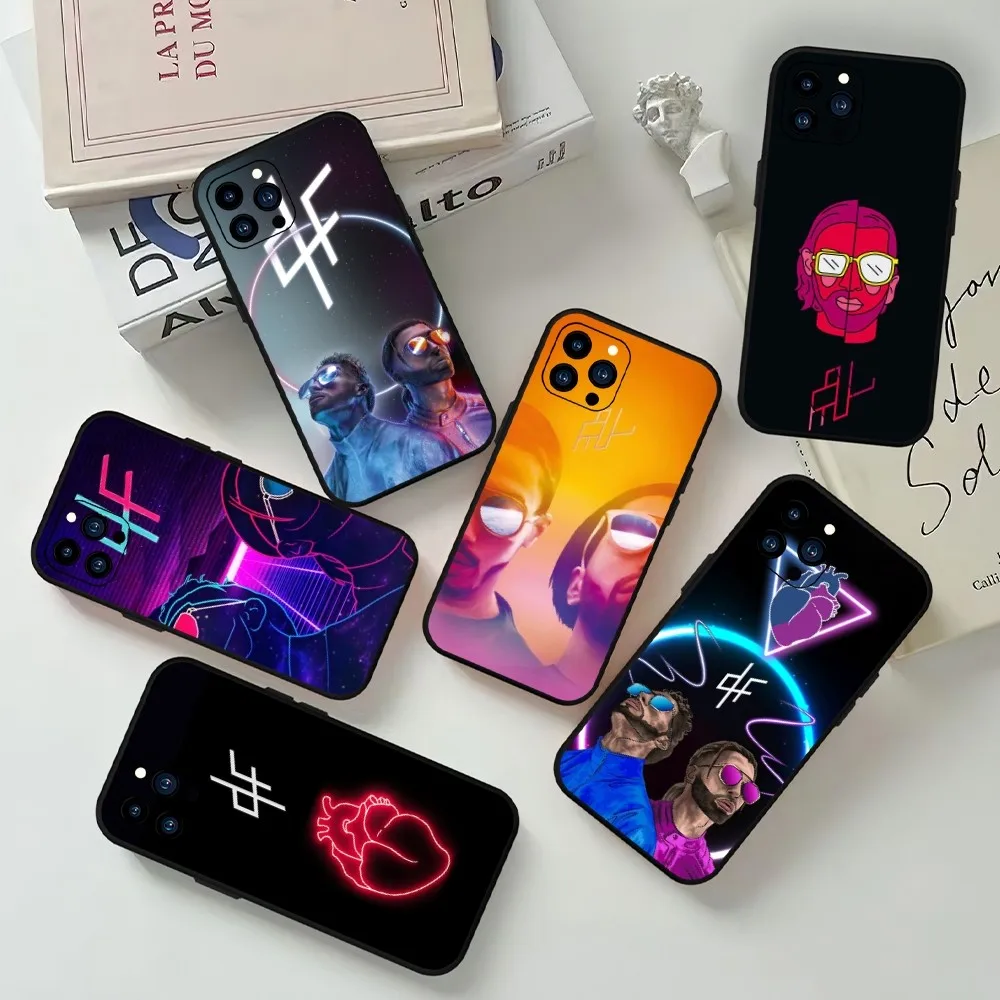 PNL QLF Rapper Phone Case For iPhone Mini 11 12 13 14 15 Pro XS Max X Plus SE XR Black Soft Shell
