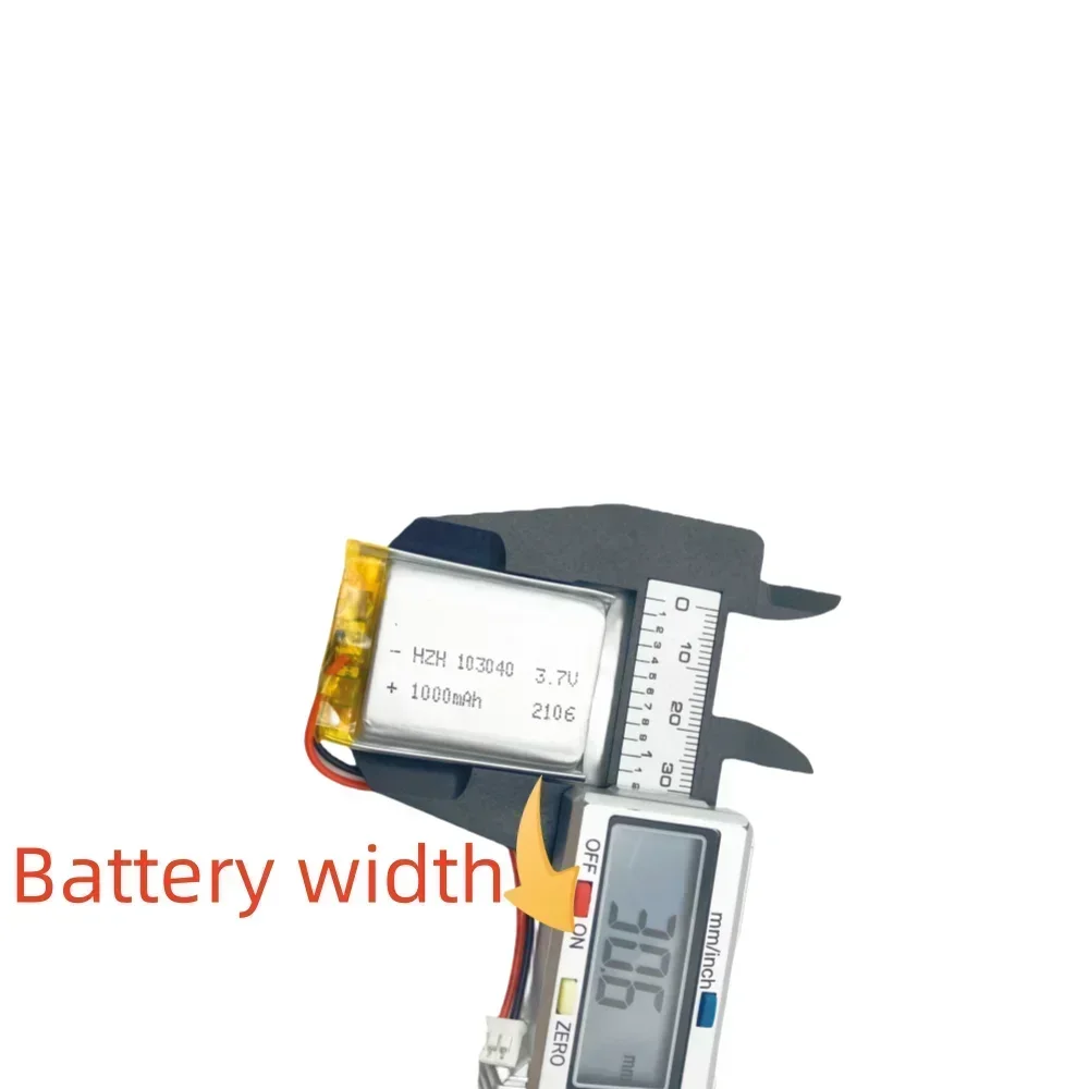 La batteria al litio polimerica 3.7 V 103040 1000mah può essere personalizzata all\'ingrosso certificazione di qualità CE FCC ROHS MSDS