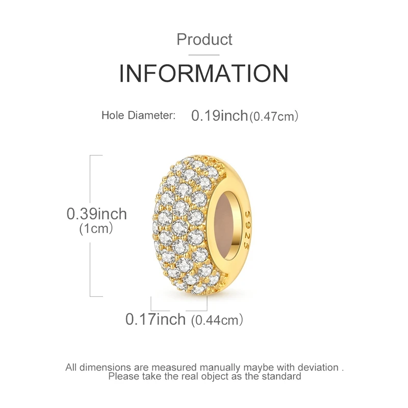 Original 925 Sterling Silber Charms Perle Zirkonium Mond Sterne Flugzeug Fußball Löwe Anhänger Passend für Damen Armband Schmuck Geschenk – Detail 40