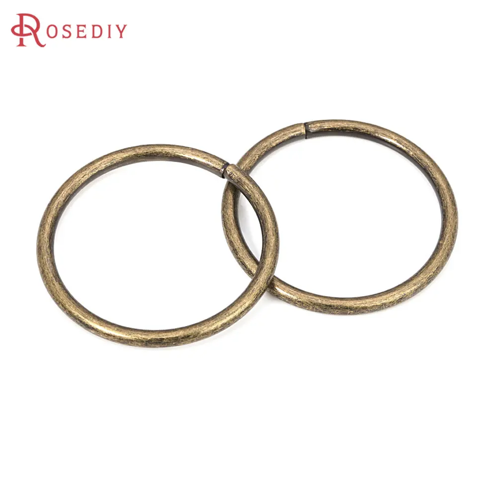 Diameter 40MM 10PCS Antique Bronze Iron Big Jump Rings Split Rings Diy Jewelry Making Supplies Necklace Connect Accessories