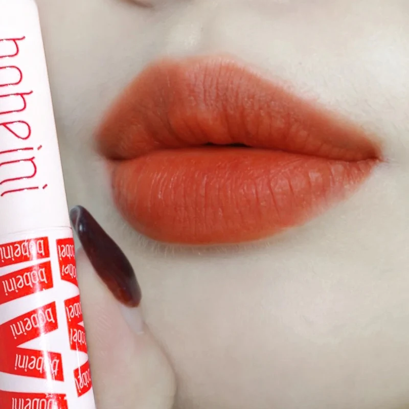 8色ウォーターグロスミラーベルベットリップグロス、持続性のあるウォータープルーフマット、滑らかなヌードブラウンリップカラーホリデーギフト、韓国スタイル