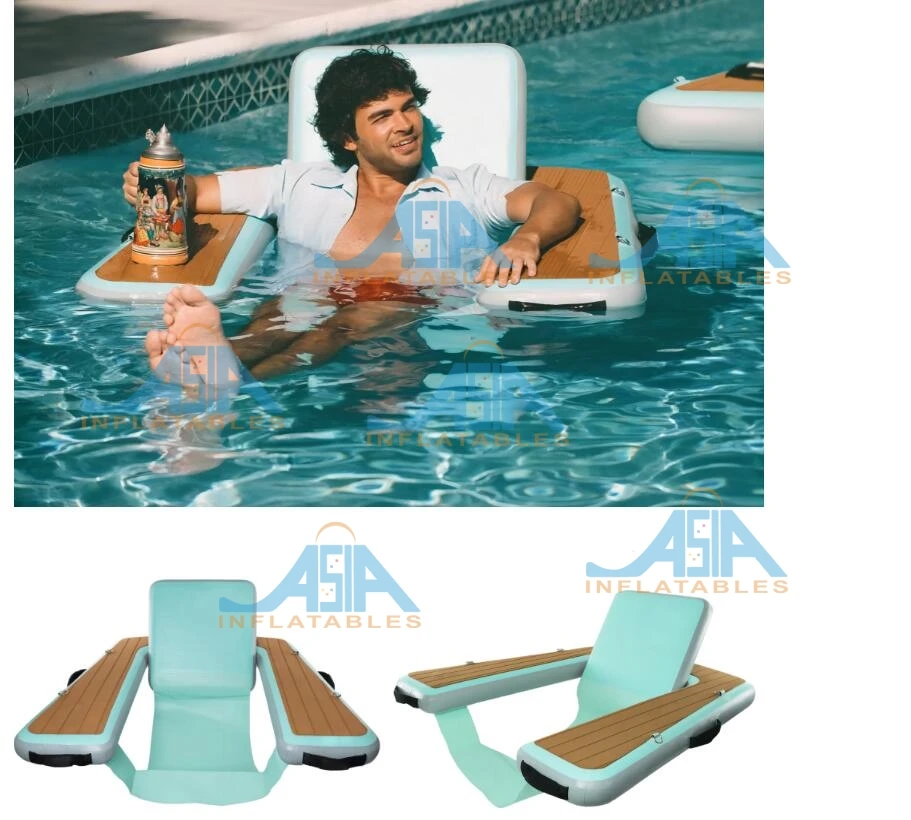 حوض قابل للنفخ لمتعة الصيف كرسي عائم قابل للنفخ كرسي هوائي لحمام السباحة/البحيرة/البحر