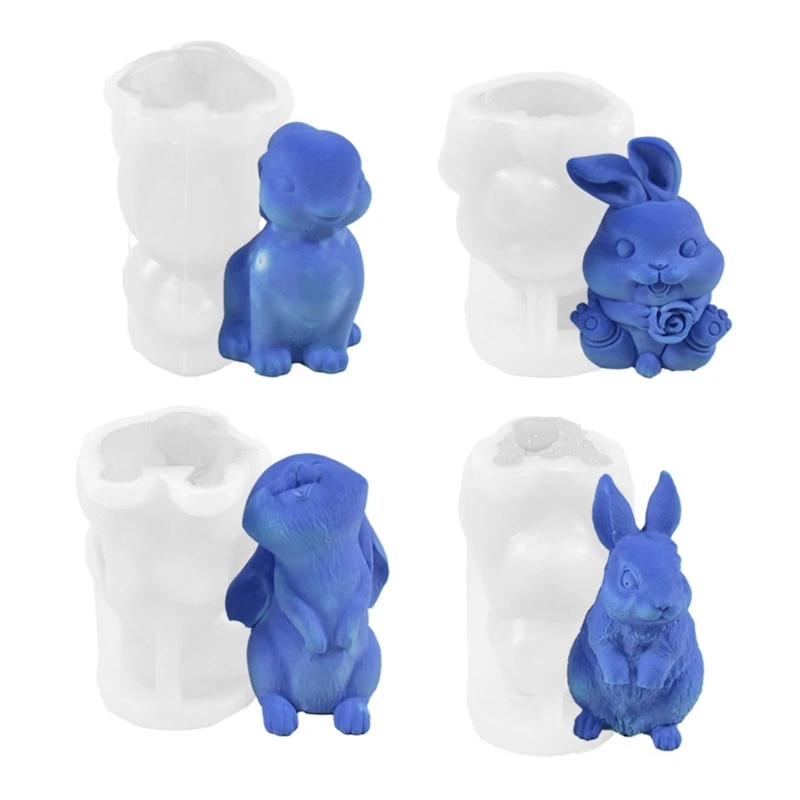 

New Year Ornaments Resin Mold,Rabbit Mold for Candle Making Soap Mold 40GB