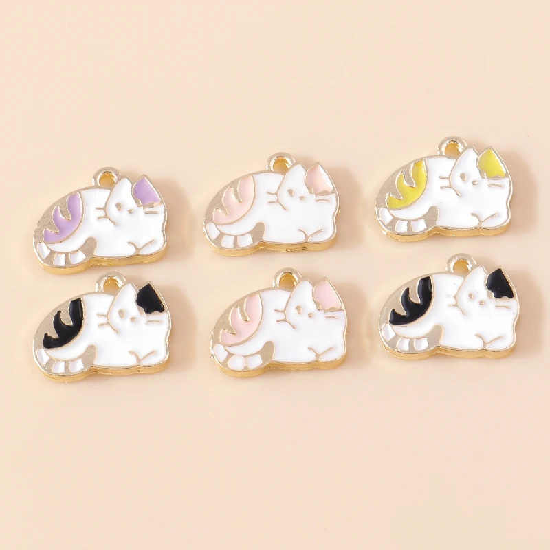 Duarte 20 Stück/Set Niedliche Tier-Anhänger, Emaille-Hundepfotenabdruck-Charms für Schmuckherstellung, Ohrringe, Halsketten, DIY-Bastelgeschenke – Detail 10
