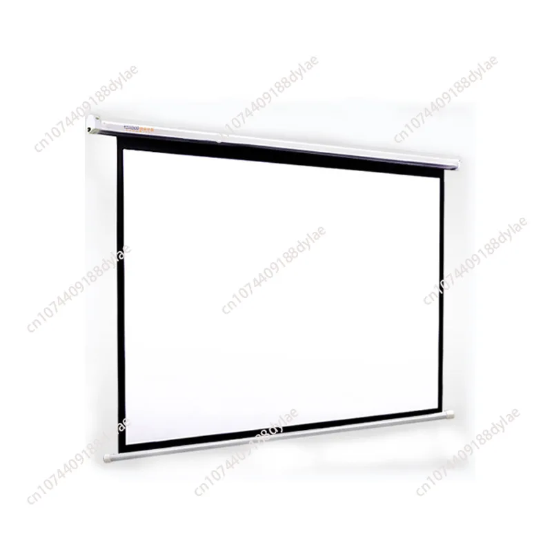 

White glass fiber electric remote control projector curtain home teaching office high definition home theater