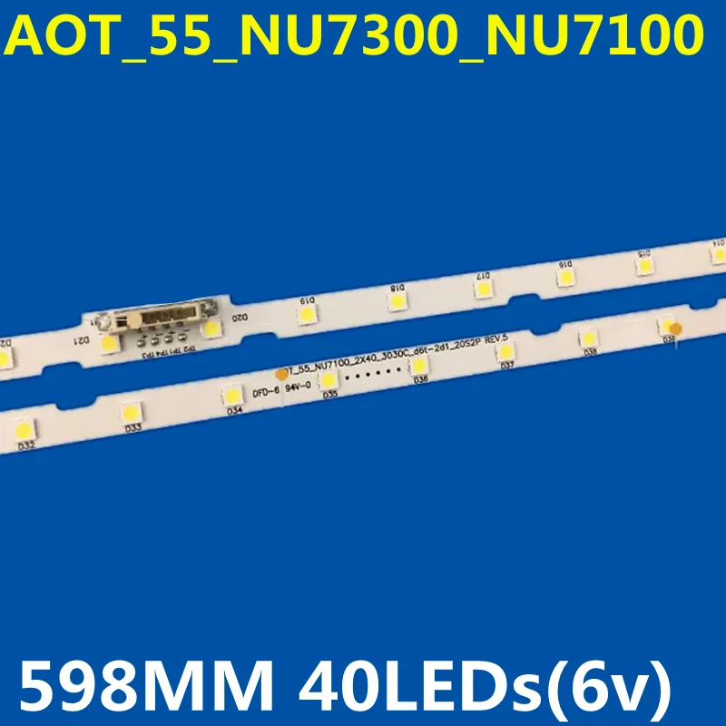 Tira de LED para UA55RU7100 UA55RU7300 UA55RU7700 UA55RU7790 UA55RU7800 UN55RU7100 UN55RU7300 UE55RU7375 UE55RU7092 UE55RU7099