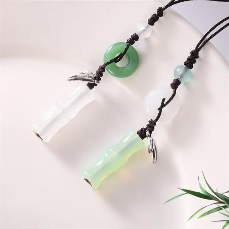 Jade Key Chain For Bag Lucky Amulet Phone Pendant Decorative Keychains Peace Buckle Keychain For Phone Keychain Bag Mom Lover