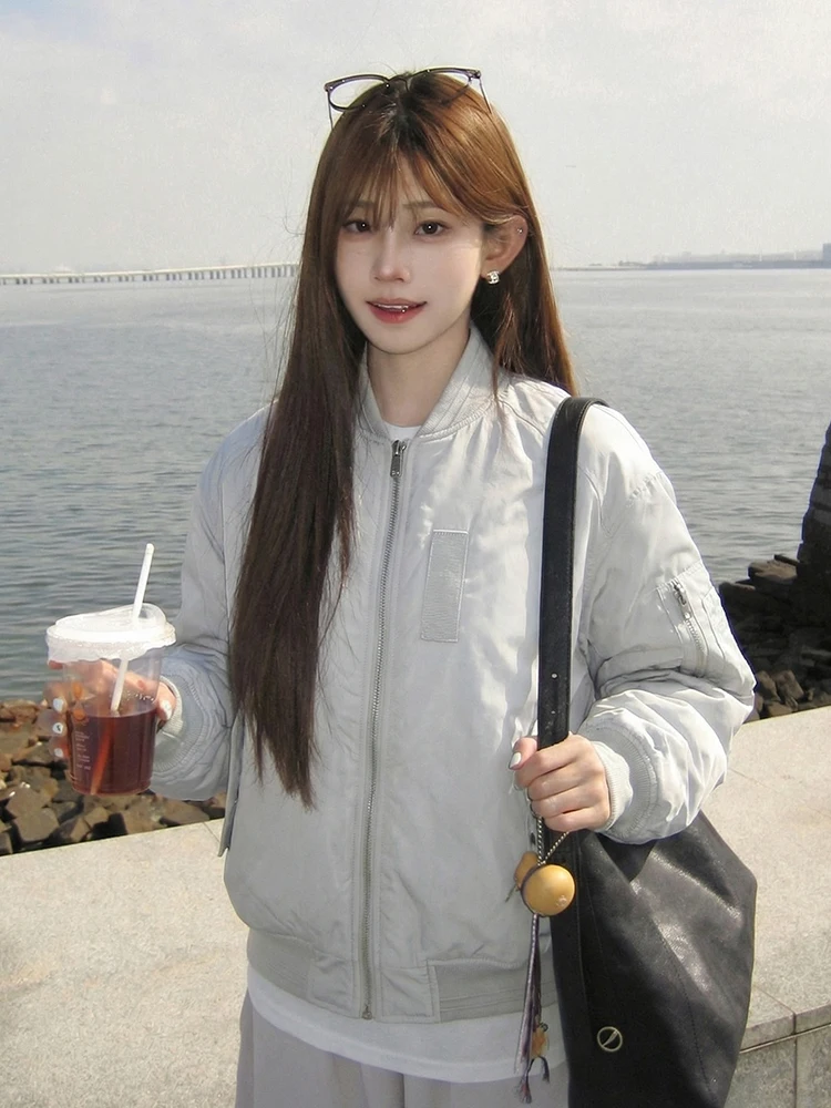 

Американская ретро-бейсбольная куртка для женщин, весенняя, с вышивкой, свободного кроя, утягивающая, унисекс, верхняя одежда для пар, топ