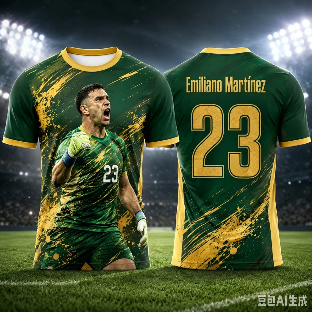 Argentine Football Jersey No. 23 Emiliano Martínez Fan Style Jersey Football Training Wear Y2k T Shirts for Men Graphic T Shirts