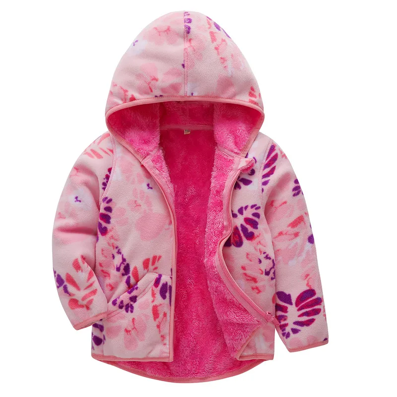 New Spring&Autumn Children Kids girls hoodies Baby Boy girl polar fleece jackets and coats thick soft warm sweatshirt