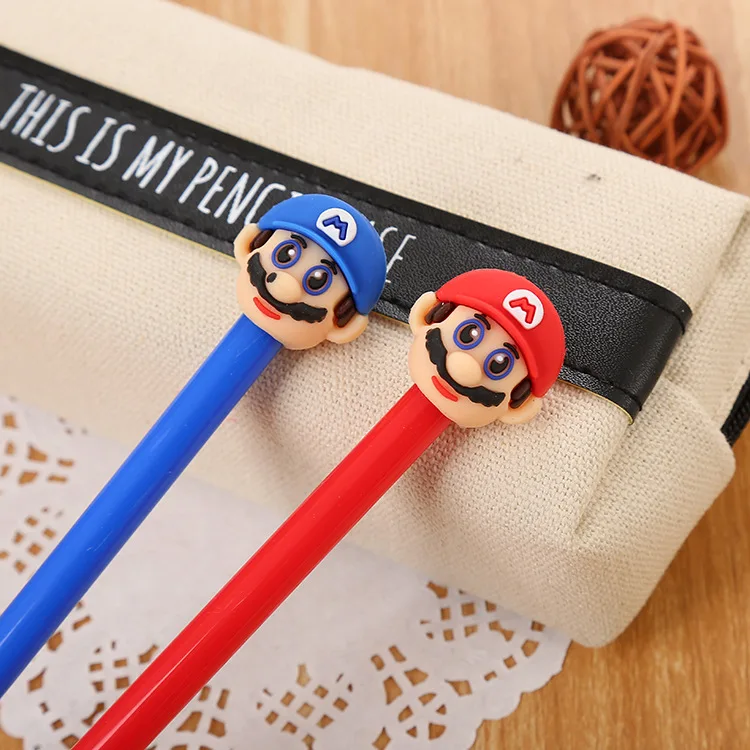 

Super Mario Gel Pen Classic Game Mario Bros Student Learning Stationery Desktop Ornaments 0.5mm Signature Pen Toys Gifts