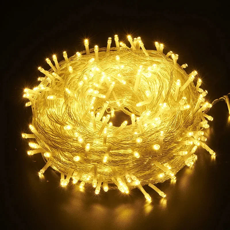 

10M 20M LED String Lights EU Plug Christmas Garland Outdoor Lighting Holiday Street Wedding Party Garden Decoration Fairy Light