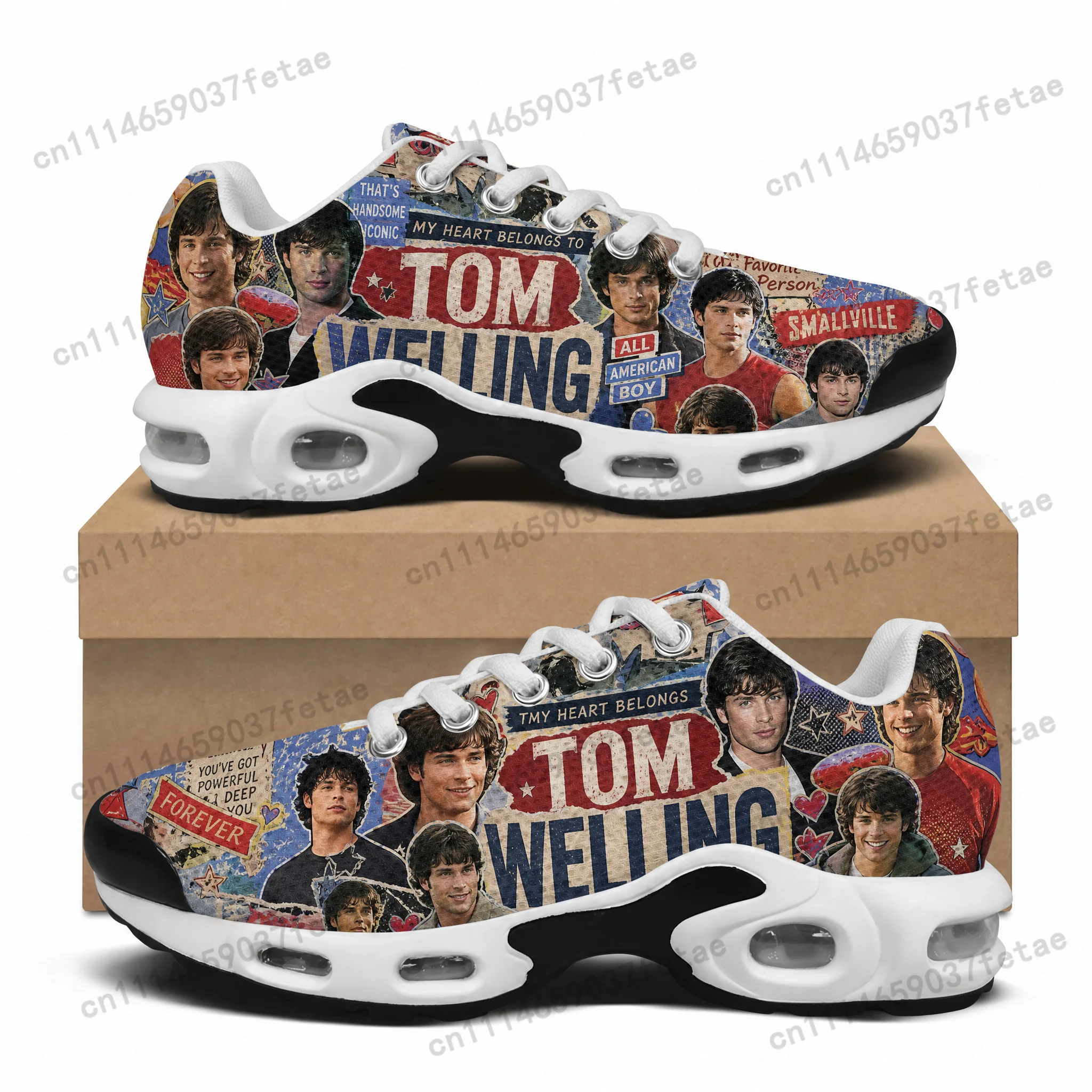 Tom Welling Air Cushion Sneakers Hip hop singer Teenager Lightweight Mens Womens Sports shoes Custom Leisure Mesh Sneaker