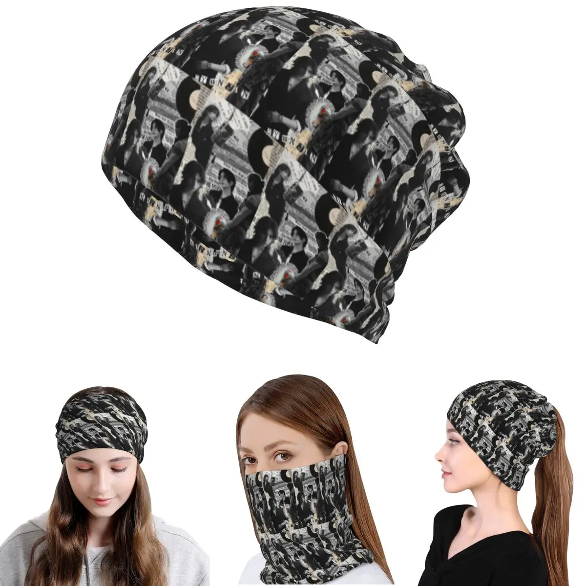 

Hyunjin Collage Bandana Neck Gaiter Magic Scarf Multifunction Headband Beanies Hat Unisex Adult All Season