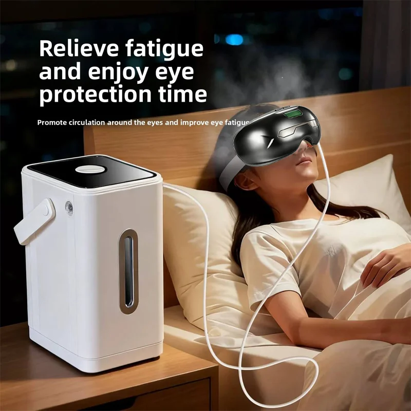 Portable USB Hydrogen Water Generator Eye Spray Therapy Beauty Hydrogen Eye Massager Equipment With Heat Compression
