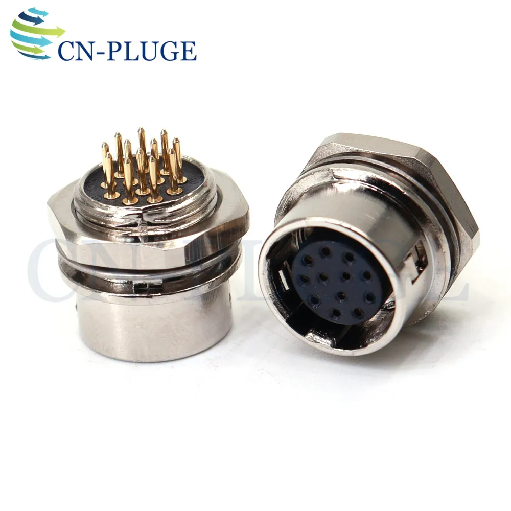 موصل لحام لوحة PCB 12 دبوس التوصيل والمقبس، HR10A-10P-12P HR10A-10R-12S