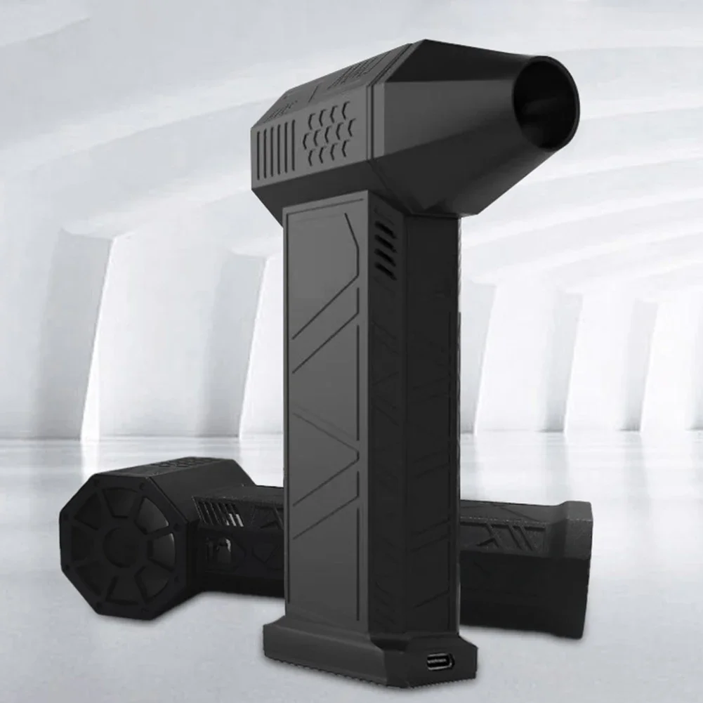 

New Practical Violent Fan Turbo Fan Handheld Plastic Shell With LED Lighting 000 RPM 150*80*30 Mm Powerful Strong Fans
