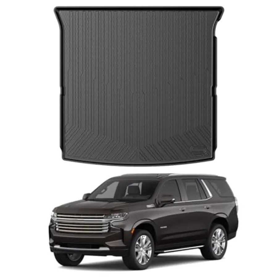 

Cargo Liner for 2021-2025 2026 Chevrolet Tahoe/GMC Yukon Behind The 2nd Row Seats All Weather Cargo Mat Rear Trunk Liner Black