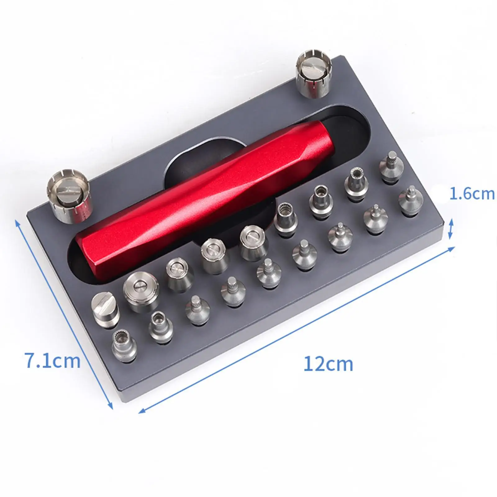Watch Crown Tube Remover Set Sturdy Opener 2000 Wristwatch Screwdriver for Watchmaker Stainless Steel 7750 Storage Box Repairing