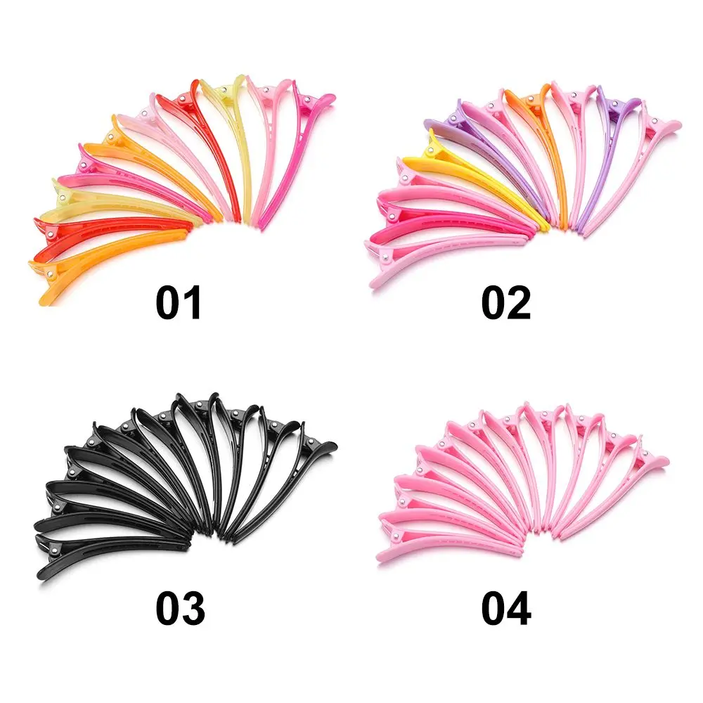 10Pcs Hairpins Hair Salon Section Clamps Washing Shower Barrette Salon Styling Hair Clips Basic Hair Clips