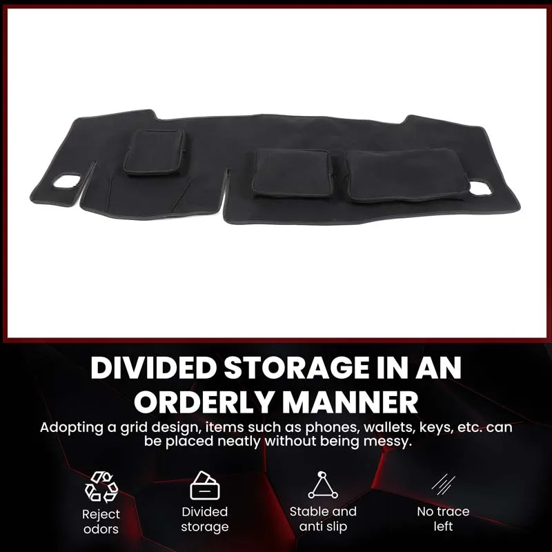 أسود 1 قطعة لهوندا بايلوت 2016-2022 لوحة أدوات تصفيف السيارة تخزين الحماية من الشمس وحصيرة الأشعة فوق البنفسجية اكسسوارات السيارات الداخلية