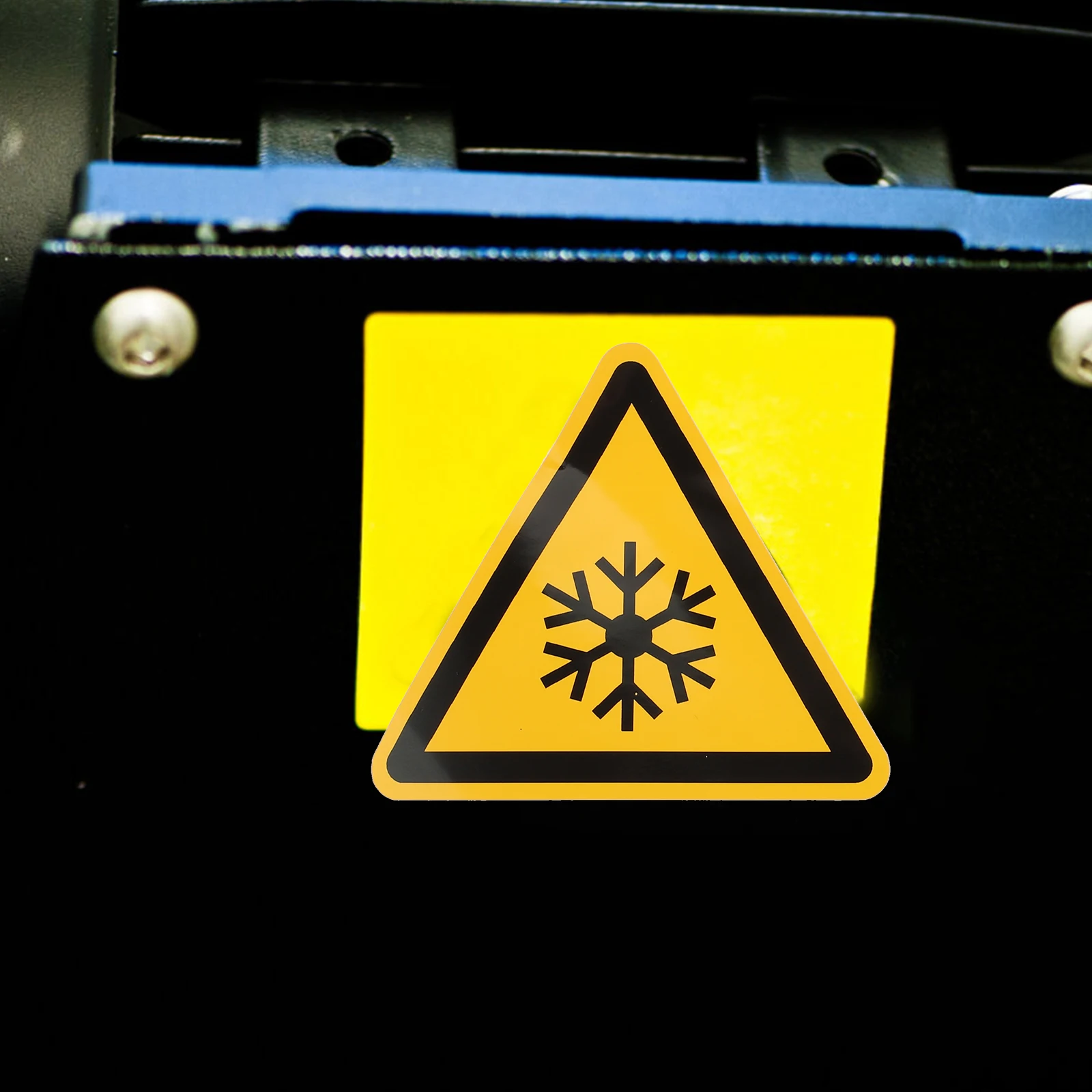 

3 Pcs Low Temperature Warning Stickers Self Adhesive Vinyl Safety Labels Equipment Caution Signs Traffic Safety