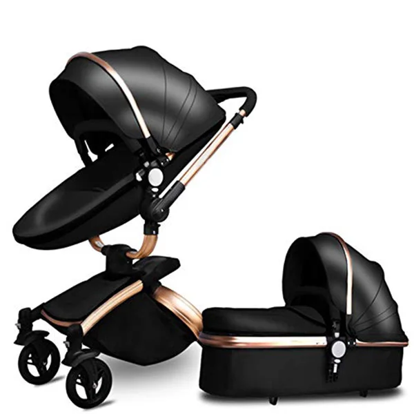 Two In One Reversible High Landscape Pink Fashional Pram Baby Carriage