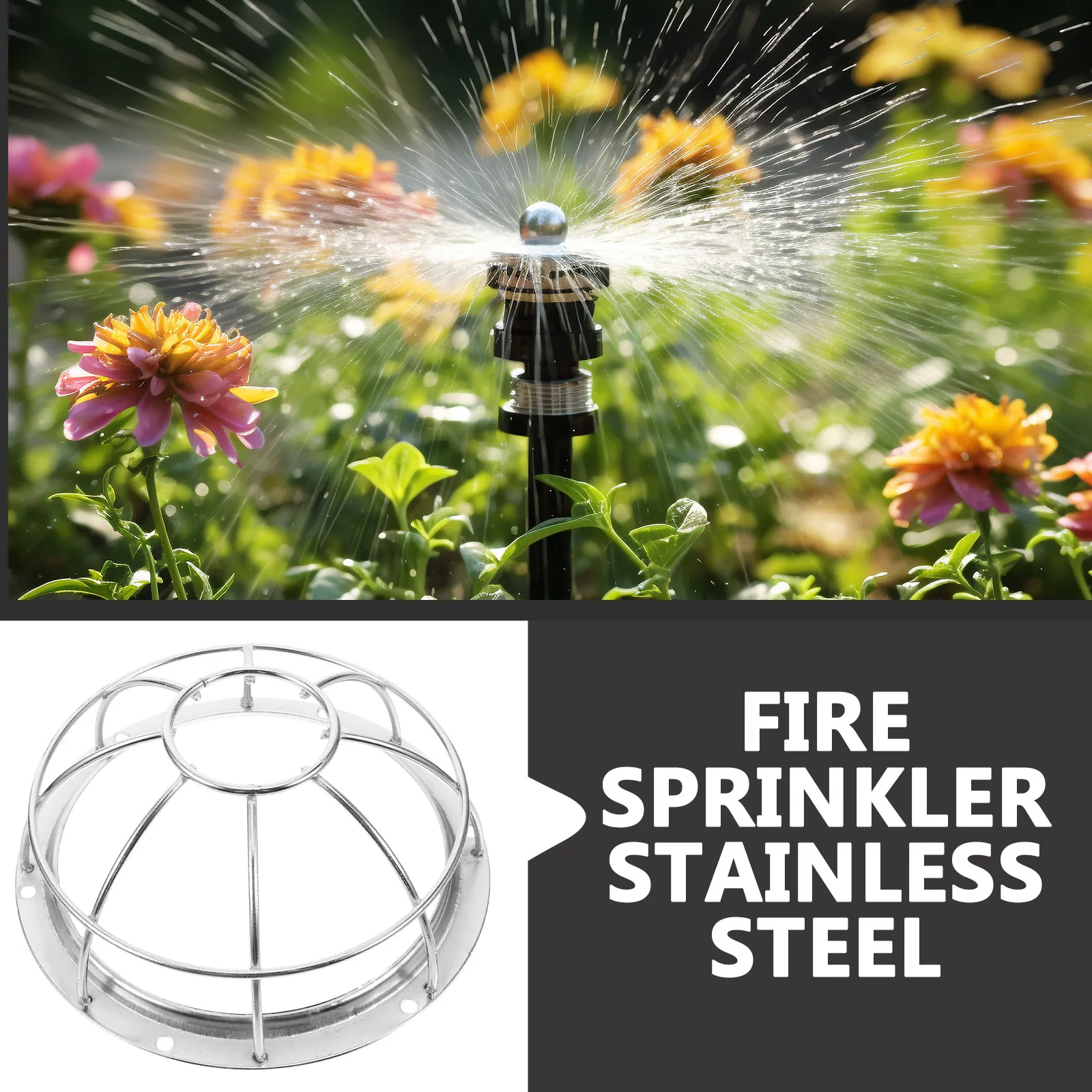 

Fire Sprinkler Protective Cover Stainless Steel Rugged Sprinkler Cage Replacement Cover for Ceiling Mounted Sprinklers