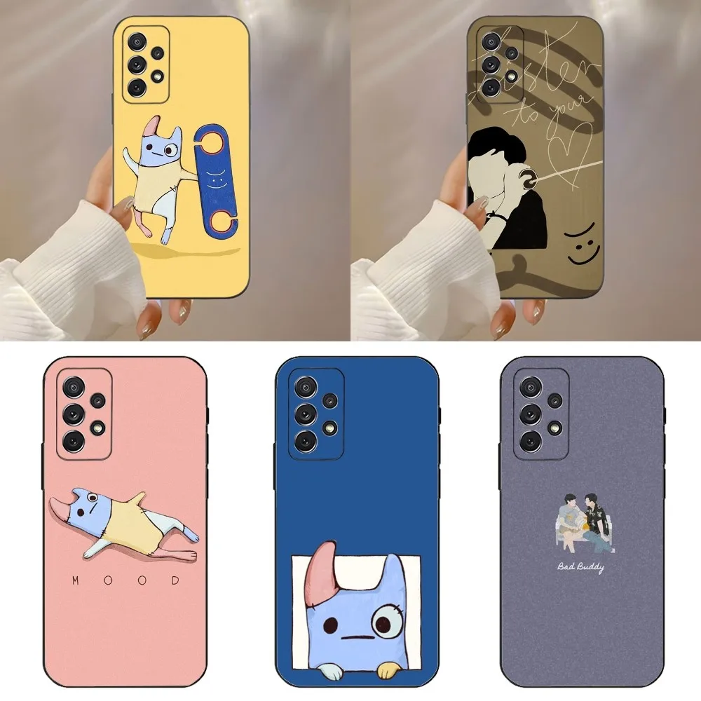 Bad B-Buddy Nong D-Doll Phone Case For Samsung Galaxy A91,A80,A73,A72 ,A71,A53A52,A32 ,A31A22,A21s,A20,Black Cover