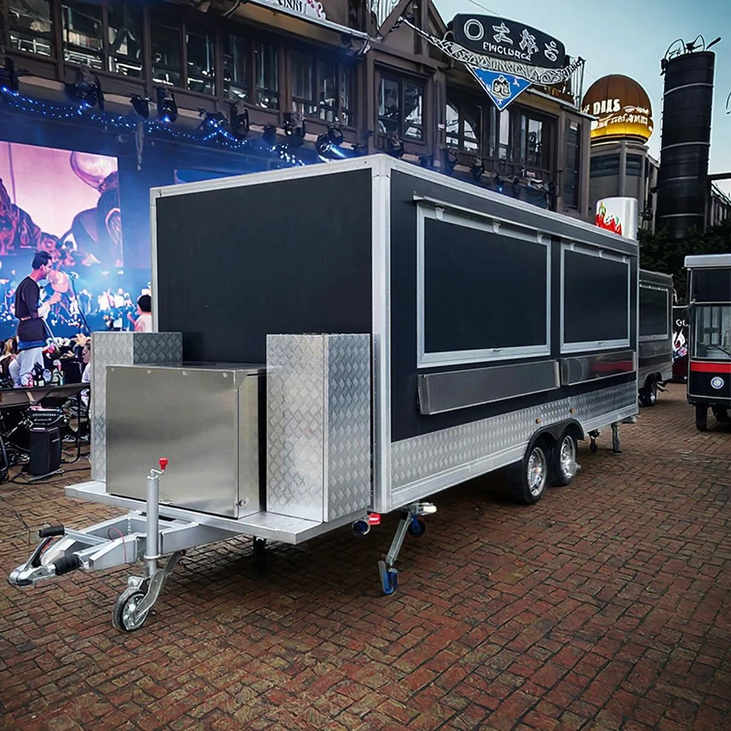 Internal Equipment Customizable Fast Food Truck | Pizza Burger Concession Catering Food Trailer
