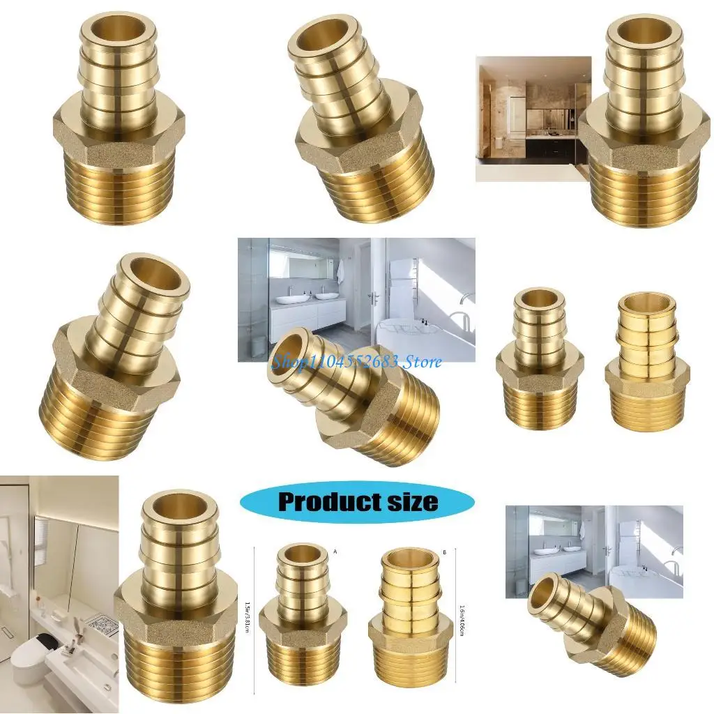 

Y6GD Sturdy Brass Materials Expansion Adapter Male NPT Portable Accessory for Residential and Commercial Daily Casual Use