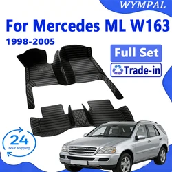 Car Floor Mats For Mercedes ML W163 1998-2005 DropShipping Center Interior Accessories 100% Fit Leather Carpets Rugs Foot Pads
