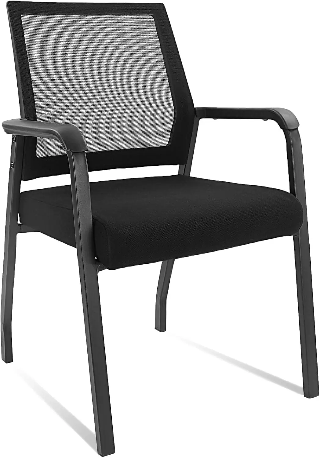 Desk Chair No Wheels, Arm Chair with Ergonomic Lumbar Support and Thickened Seats Cushion, Waiting Room Chairs