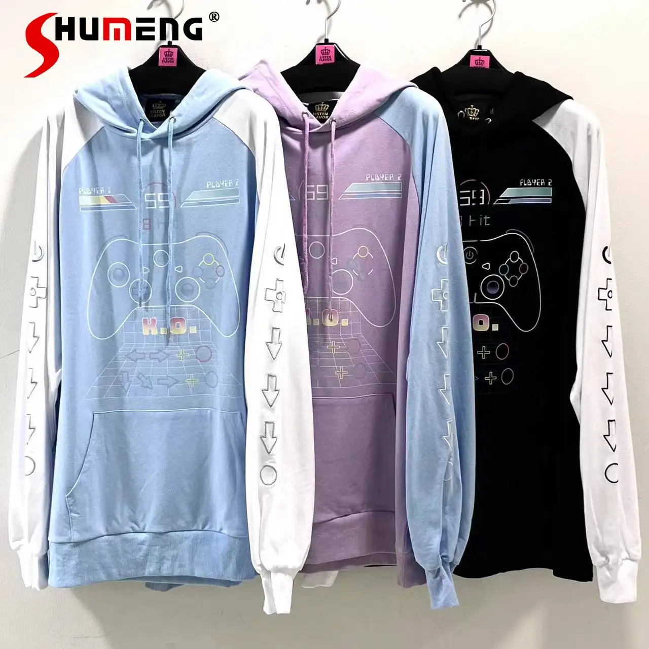 

Casual Hoodies for Women 2023 Spring and Summer New Japanese Harajuku Casual Sweatshirt Female Embroidery Fashion Hooded Jacket