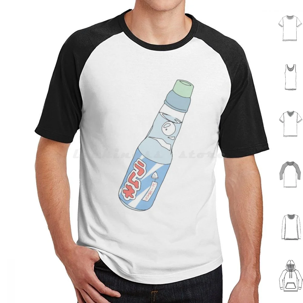Kawaii الصودا شرب تي شيرت الرجال النساء الاطفال 6xl Ramune الصودا شرب البرتقال Kawaii اليابانية لطيف اليابان طوكيو Harajuku نمط مانغا