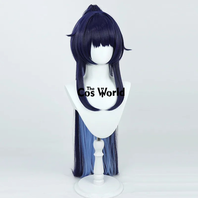 Honkai Impact 3rd Raiden Mei 긴 스트레이트 게임 코스프레 가발, 섬유 내열성 합성 헤어 + 가발 캡, 100cm